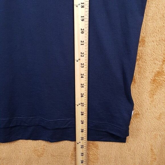 ORLEBAR BROWN Polo Shirt Mens XL Blue Cotton DOMINIC BORDER STRIPE $295 - Picture 8 of 9